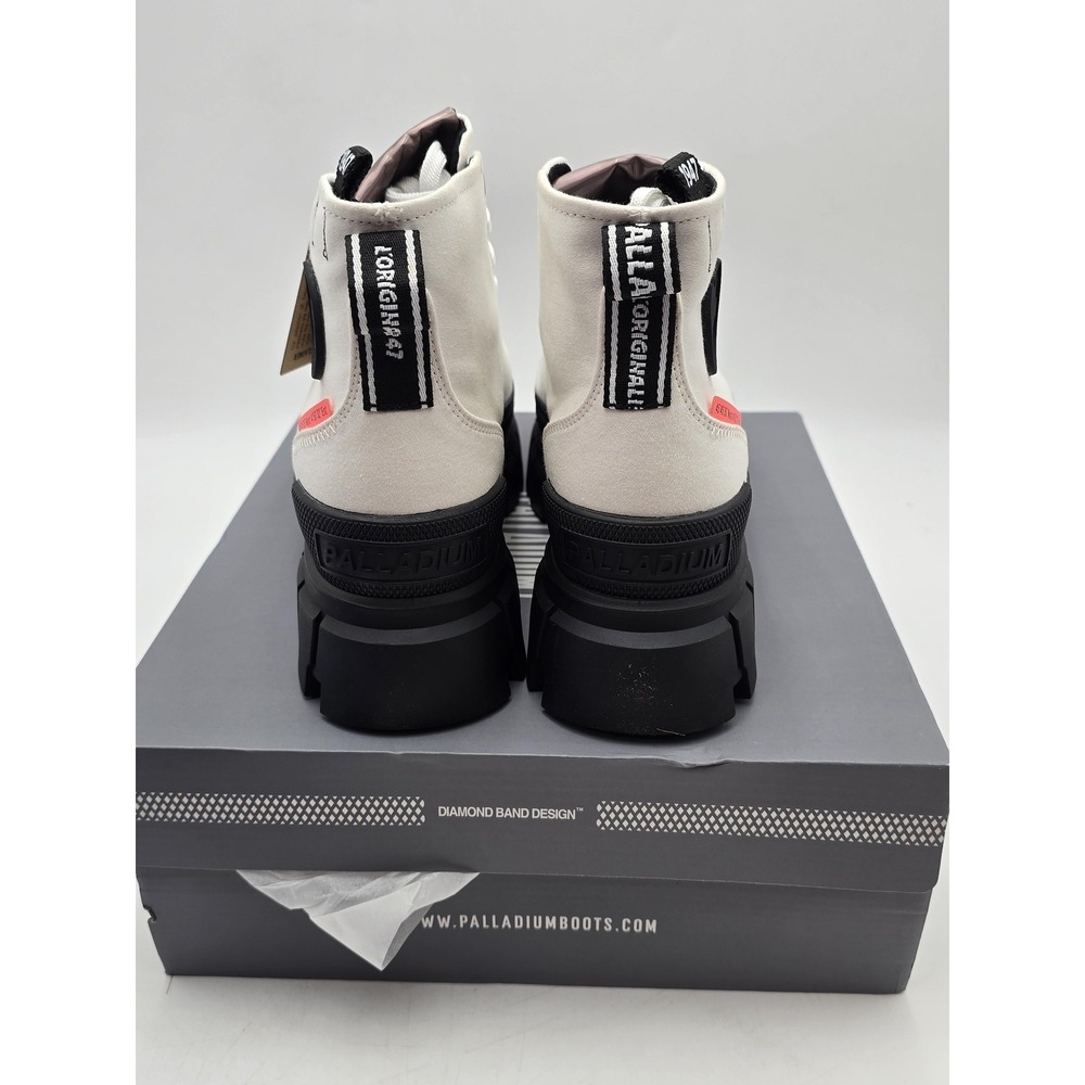 Palladium Revolt Hi TX Boots Womens Size 8 White Platform Ankle Lug Sole Shoes - Picture 4 of 7